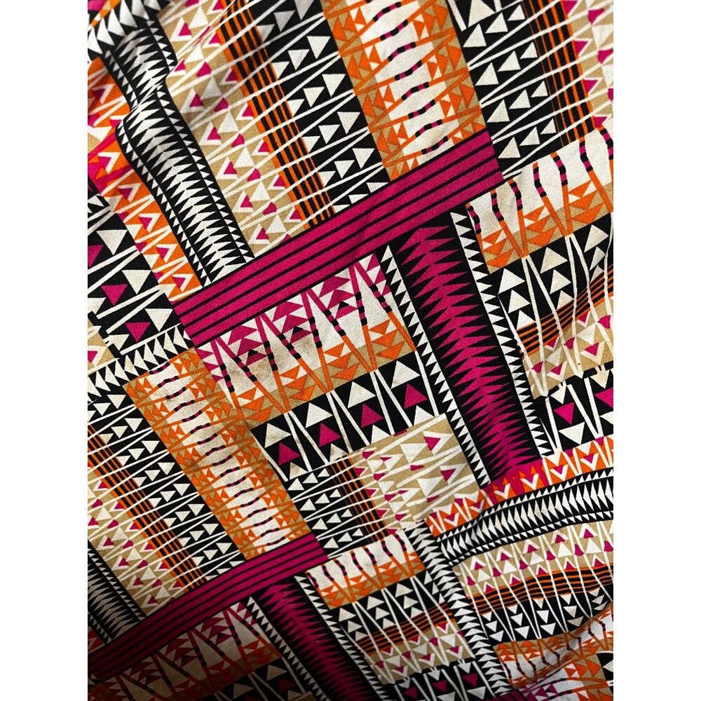 Kim Rogers Colorful Tank Dress Pink XL Tribal Boho Indie Chevron Western Chic - Picture 4 of 6